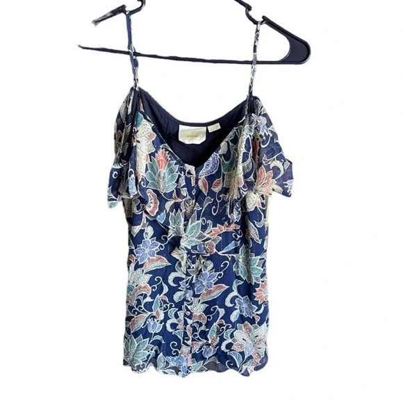 Maeve Mariposa Open-Shoulder Ruffled Top Size 6 - Picture 6 of 15